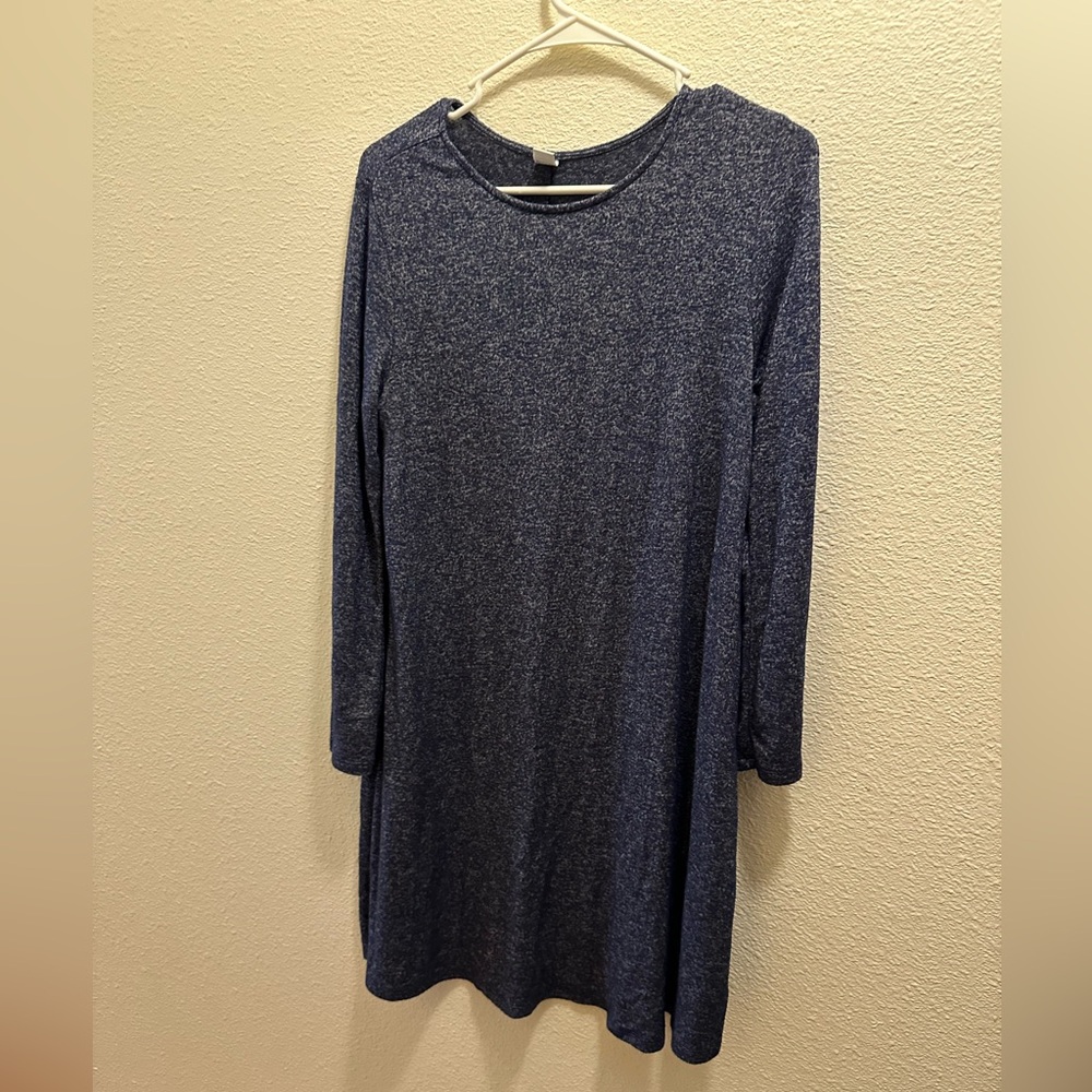 Old Navy Blue Long Sleeve Dress Size Small